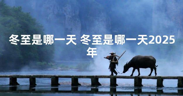 冬至是哪一天 冬至是哪一天2025年